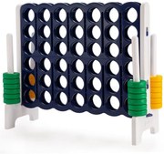 Obrovská herná súprava 4 v rade pre deti a dospelých 120 x 42 x 104 cm sivá + tmavomodrá