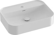 Ravak Ceramic Slim umývadlo na dosku 55x40 cm otvor pre batériu uprostred XJX01155005