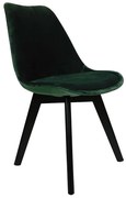 Stolička Mia Black zelená