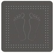 Protiskluzová podložka do vany Kleine Wolke Foot břidlicová 55x55 cm 4388905002