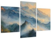 Obraz - Maľovaná horská krajina (90x60 cm)