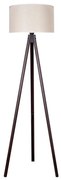 Duolla - Stojacia lampa 1xE27/60W/230V pr. 44 cm krémová/wenge