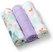 Bambusové detské plienky 3 ks BabyOno - lila 70 x70