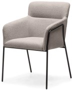 Béžové dizajnové jedálenské kreslo HELSINKI