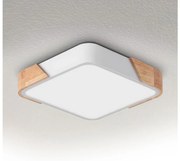 Brilagi - LED Stropné svietidlo PILANA LED/24W/230V dub/biela 32x32 cm