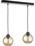 Luster na lanku AMBRE WOOD 2xE27/60W/230V