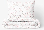 Goldea krepové posteľné obliečky - kvitnúce sakury 140 x 220 a 70 x 90 cm