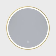 Erga Olivia, okrúhle LED zrkadlo 80cm, zlatý kovový rám, 1840 lm, 6500K, predné osvetlenie, ERG-V01-202-8080-GD