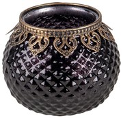 Sklenený svietnik Estela- Ø 13 * 10 cm