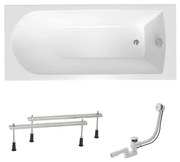 Obdĺžniková vaňa SAT Savero plus 160x75 cm akrylát ľavá aj pravá SATSAV1600AN