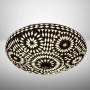 Stropné svietidlo orient stropnica mozaika Melon B&W Ø38