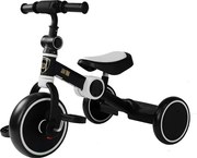 LEAN Toys Cross-Country pedálový bicykel Trojkolka čierna a biela