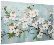 Obraz - Maľba, kvitnúce vetvy stromu (90x60 cm)