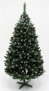 Vianočný stromček Borovica diamantová so striebornými trblietkami 220 cm