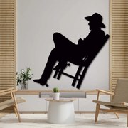 Elegantný drevený obraz na stenu -  KOVBOJ | SENTOP PR0437 plywood