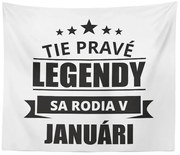 Sablio Deka Tie pravé legendy sa rodia v januári: 150x120 cm