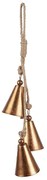 3ks medené antik závesné dekoratívne zvončeky - 10*5*36 cm