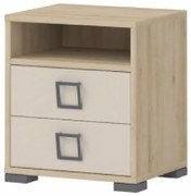 Nočný stolík Kiki NS2-BK/KI-01 beech/sand