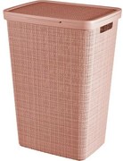 Curver Kôš na špinavú bielizeň Jute 58 l, ružová