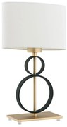 Argon 8373 - Stolná lampa PERSEO 1xE27/15W/230V 42 cm krémová/čierna
