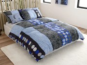 Polybavlnené obliečky CIRCLES BLUE, modrá Rozmer obliečky: 70 x 90 cm | 140 x 200 cm