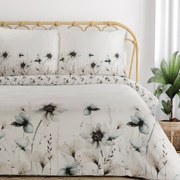 SATÉNOVÉ OBLIEČKY PREMIUM22 200X220 CM, 2 KS 70X80 CM KVETY