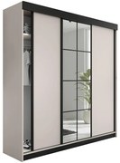 Skriňa Lamaro 200 Kašmír + Čierne vložky