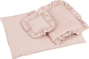 Súprava obliečok pre bábiky púdrovo ružová 28x42cm