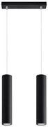 Sollux SL.0328 - Luster na lanku LAGOS 2 2xGU10/10W/230V čierna