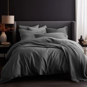 SATÉNOVÉ OBLIEČKY SATYNLOVE CLASSIC 200X220 CM, 2KS 70X80 CM SIVÉ