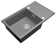 Gamma Advance 8050, 1-komorový granitový drez 800x500x210 mm, šedá, GMA-ZLE000149