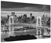 Obraz - Čiernobiele veľkomesto (90x60 cm)