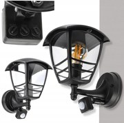 BERGE Záhradná lampa s pohybovým a súmrakovým senzorom E27