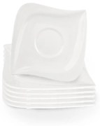 Orion Súprava porcelánových podšálok Mona Musica, 12 x 12 cm, 6 ks