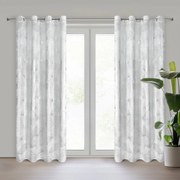 ZATEMŇOVACÍ ZÁVES NA KRÚŽKOCH ZARIA 140X250 CM LISTY