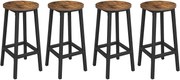 Sada barových židlí Vasagle RODIDA hnědá