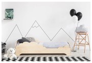 Detská posteľ z borovicového dreva Adeko BOX 9, 90 × 200 cm