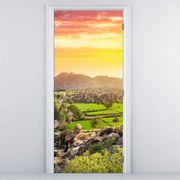 Fototapeta na dvere - Hampi, údolie v Indii (95x205cm)