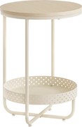 Odkladací stolík E1015 CRM, krémová