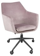 Ružová kancelárska stolička Actona Nora