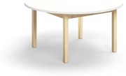 Stôl DECIBEL, Ø1200x590 mm, akustický HPL - biela