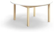 Stôl DECIBEL, Ø1200x590 mm, akustický HPL - biela