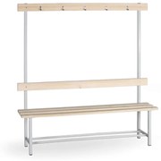 Šatníková lavica s vešiakmi, dĺžka 1500 mm - jednostranná