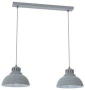 Luster na lanku SVEN 2xE27/15W/230V šedá
