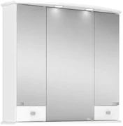 Riva Zrkadlová skrinka s LED osvetlením Dakota, 77,7 × 71,8 × 25,5 cm, biela