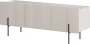 TV stolík Malmi 150 cm - kašmírová / crema bianca / čierna