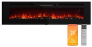 Klarstein Galeras Smart Inteligentný elektrický krb, 2 nastavenia teploty, 16 - 30°| LED ilúzia plameňa, Možnosť pripojenia k IOT
