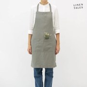 Ľanová zástera Khaki – Linen Tales