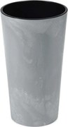 PLASTOVÝ KVETINÁČ URBANIKA 57X30 CM IMITÁCIA BETÓNU SIVÁ