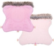 PreHouse Rukávnik na kočík s kožušinou Clasic - ružový